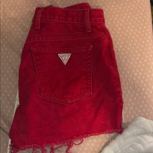❤️ vintage GUESS size 29 HIGH RISE jean shorts